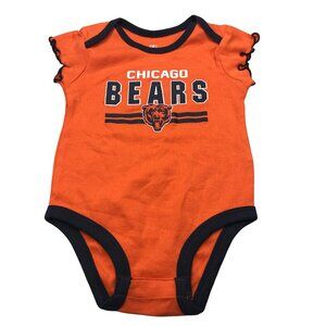NFL Girl's Chicago Bears 12 Month One Piece Orange Black New Without Tag